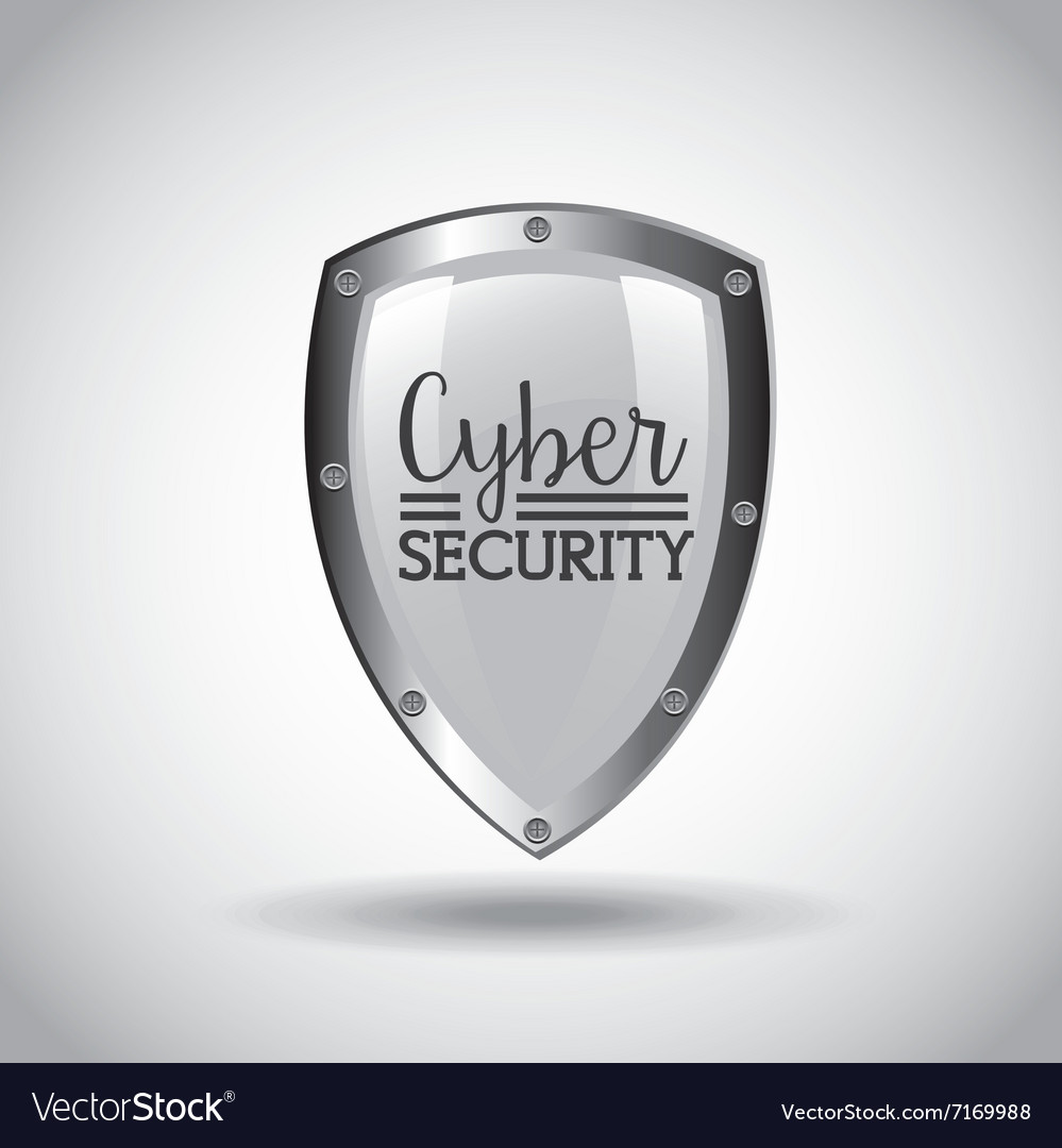 Cyber security design Royalty Free Vector Image