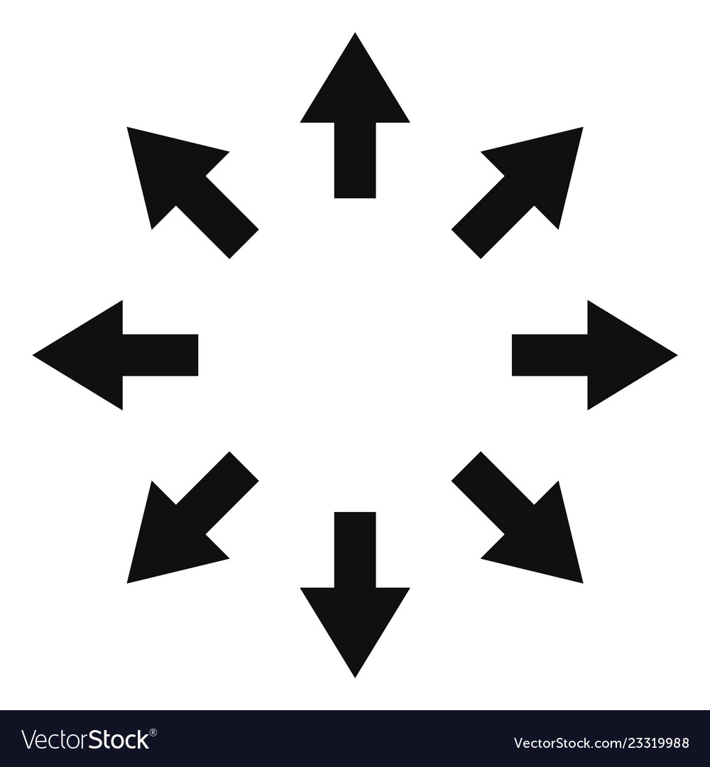 Expand arrows icon Royalty Free Vector Image - VectorStock