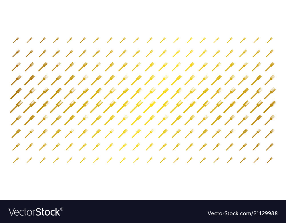 Fork gold halftone array