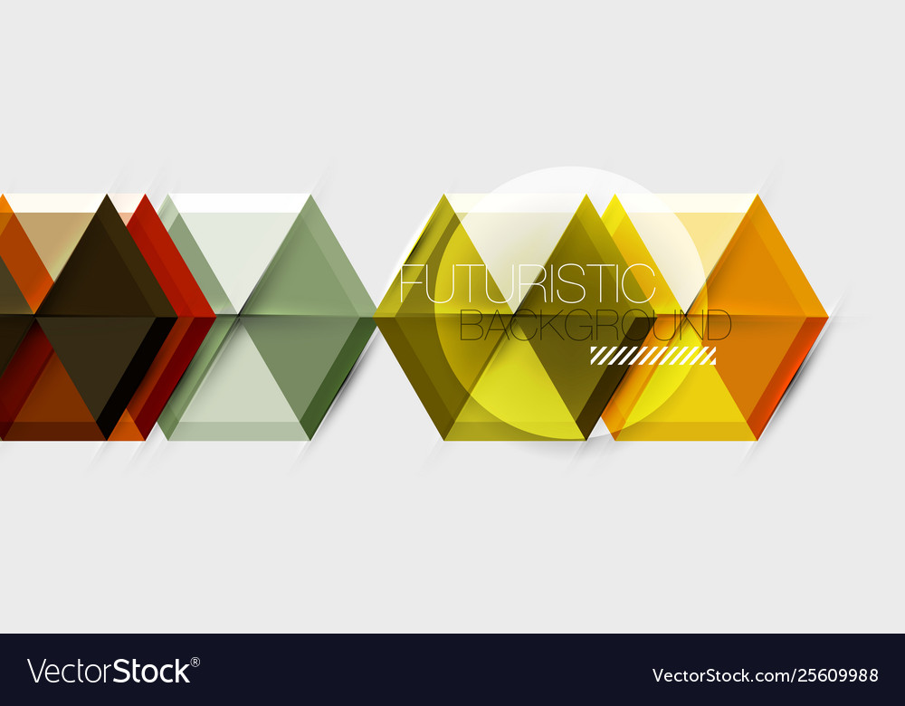 Geometric triangle and hexagon abstract background