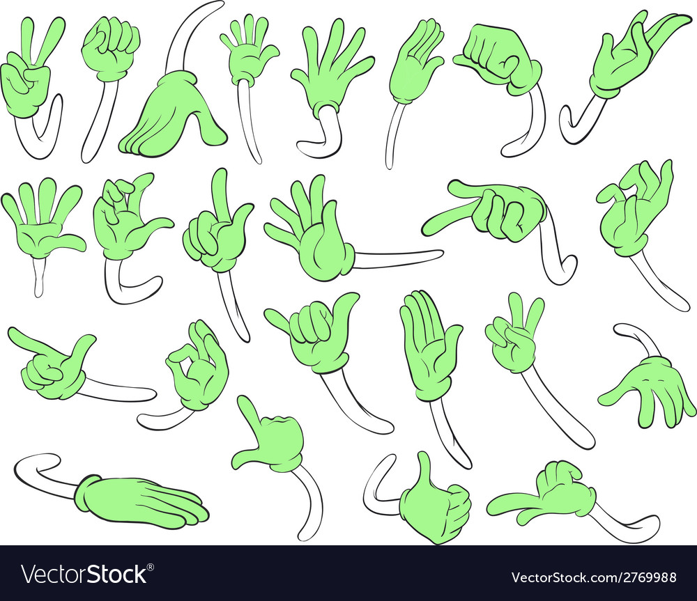 Hand gestures Royalty Free Vector Image - VectorStock