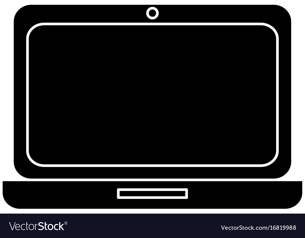 Laptop computer isolated icon