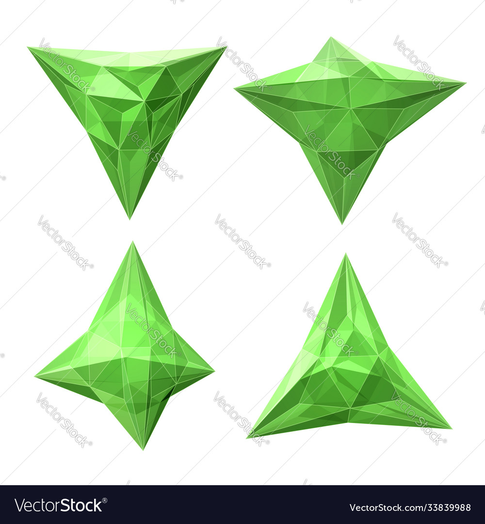 Set views transparent complex geometric vector image Set views transparent complex geometric