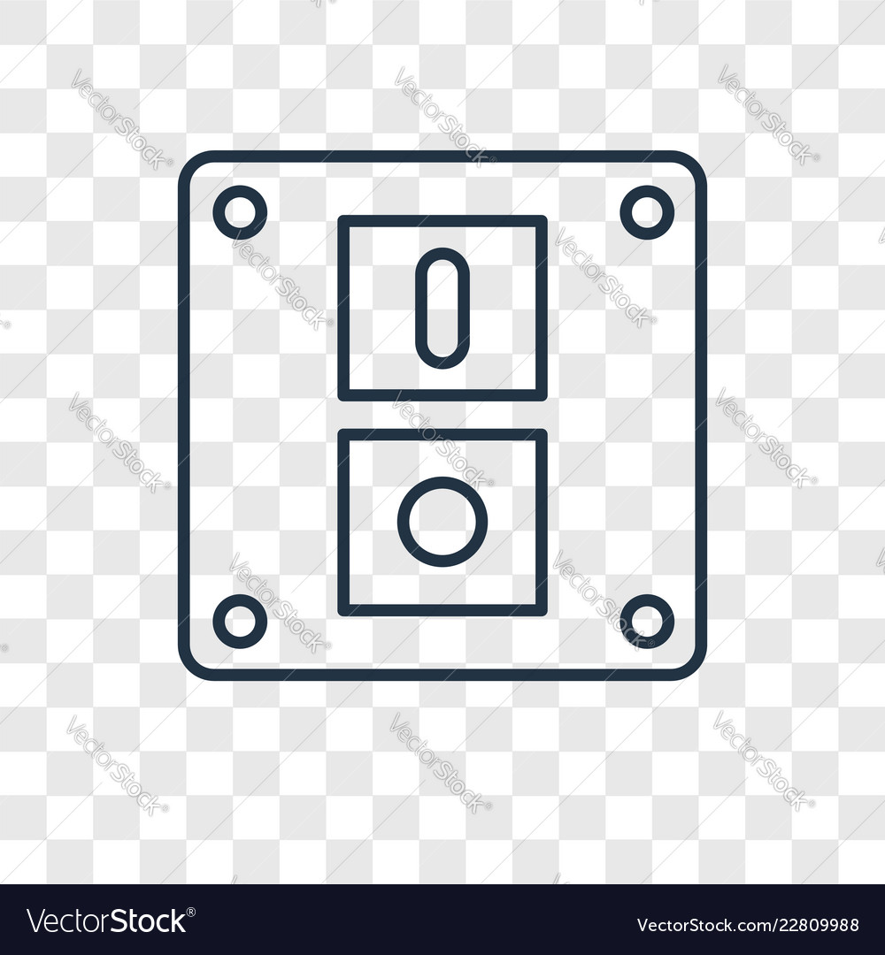 Switch concept linear icon isolated vector image Switch concept linear icon isolated