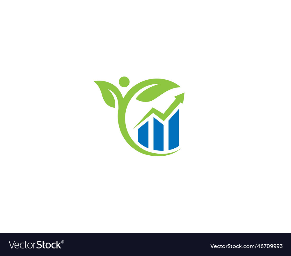 Accounting human life business logo design Vector Image