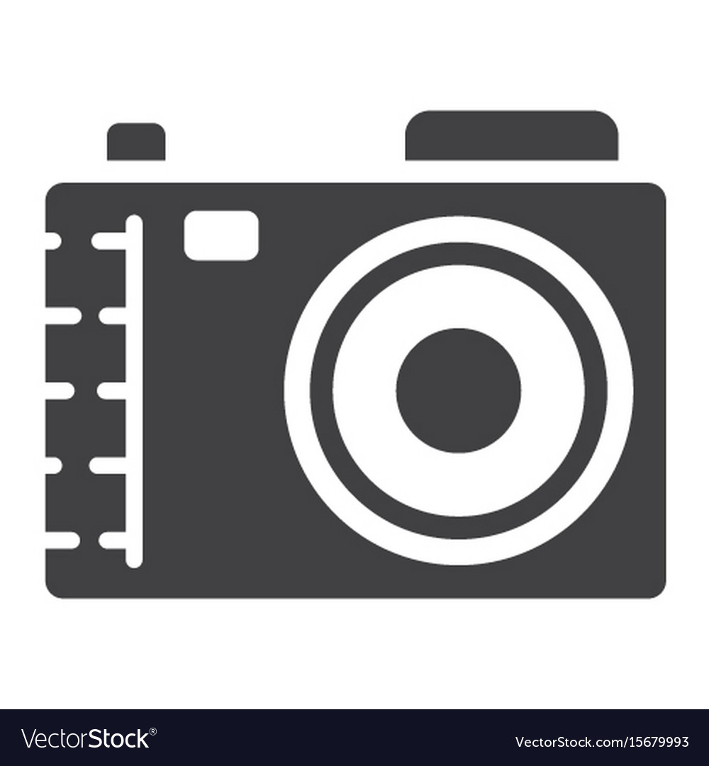 Camera solid icon photo and capture