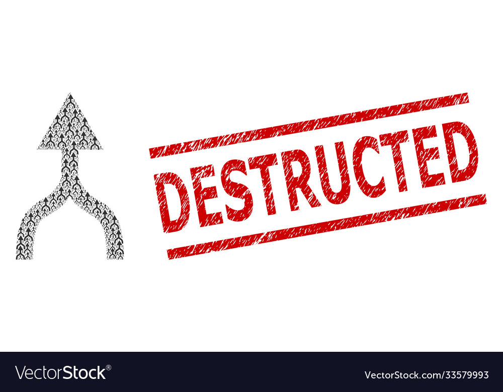 Combine arrow up recursion composition vector image Combine arrow up recursion composition