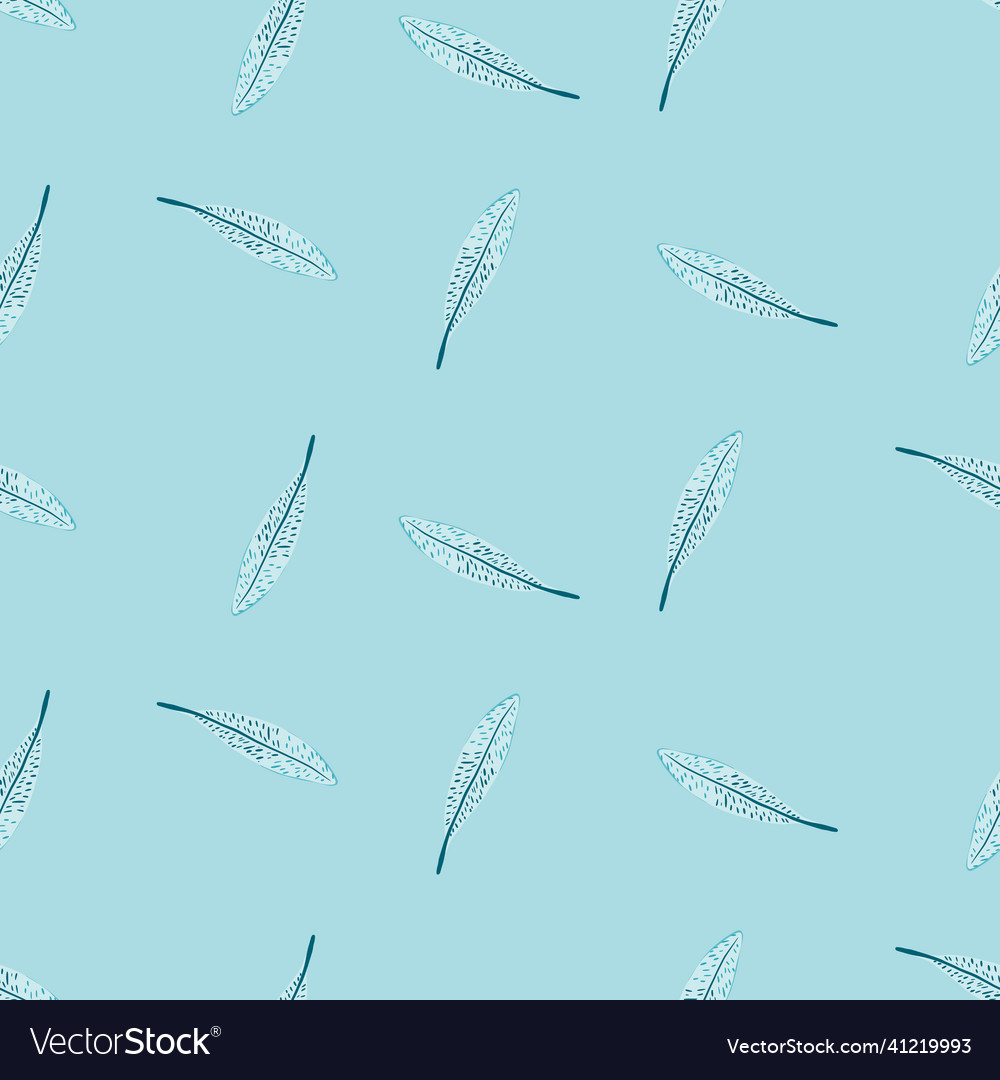Feathers seamless pattern background feather vector image Feathers seamless pattern background feather
