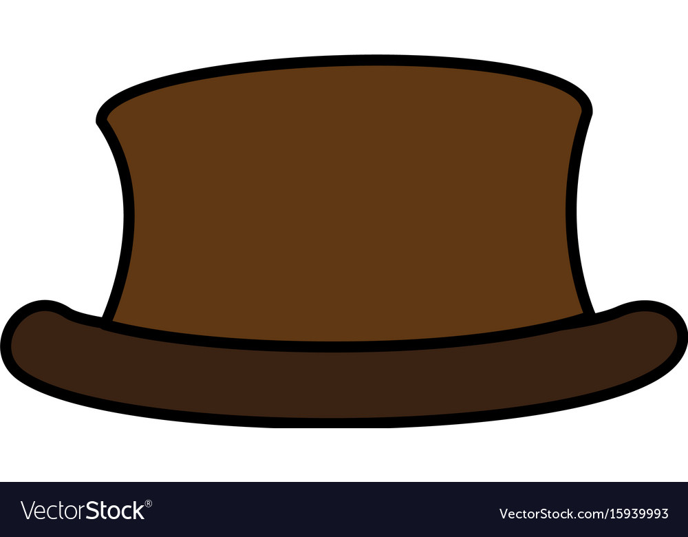 Gentleman hat isolated icon Royalty Free Vector Image