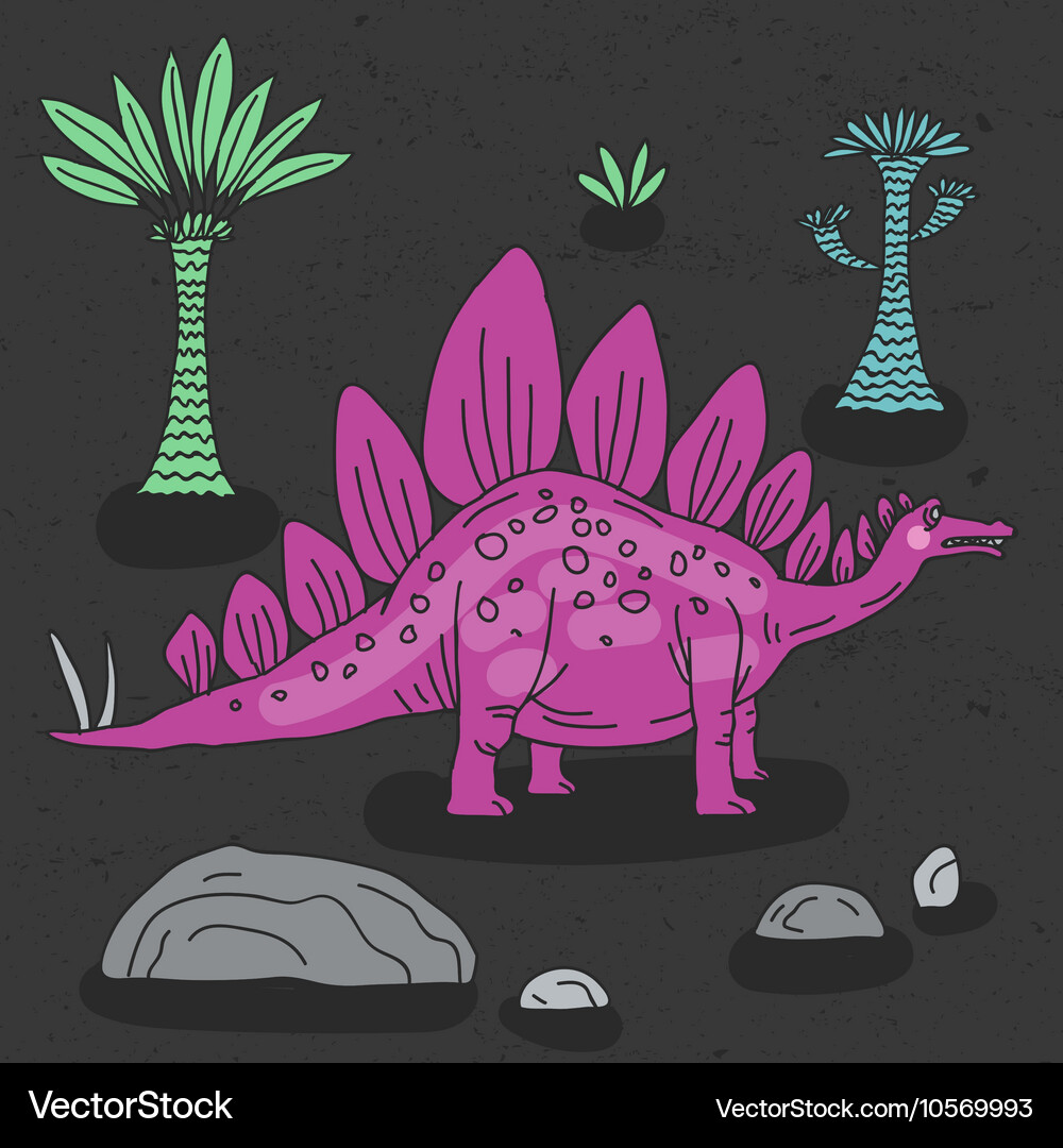 Hand drawn with cute cartoon Royalty Free Vector Image