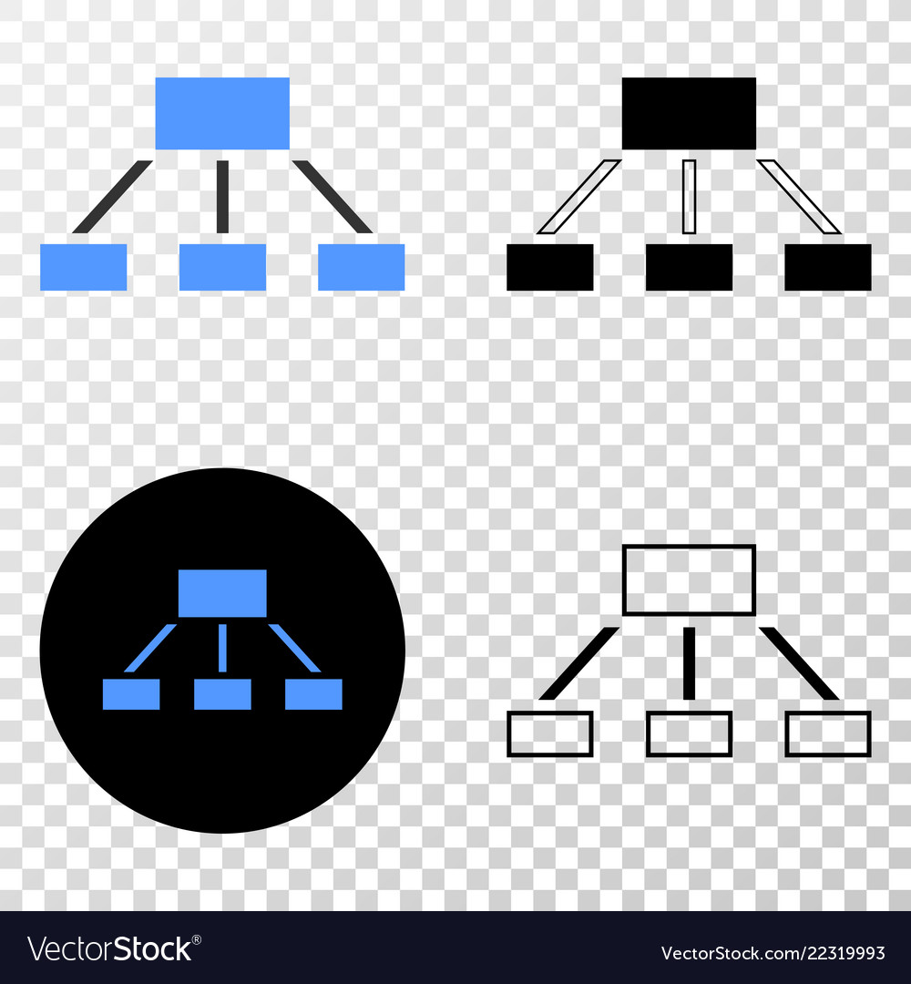 Hierarchy eps icon with contour version vector image Hierarchy eps icon with contour version