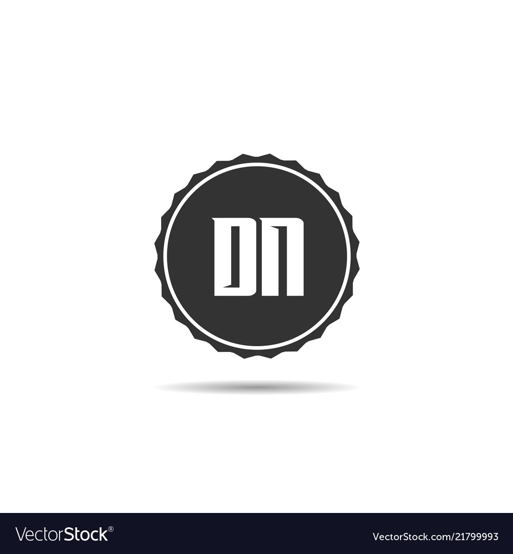 Initial letter dn logo template design