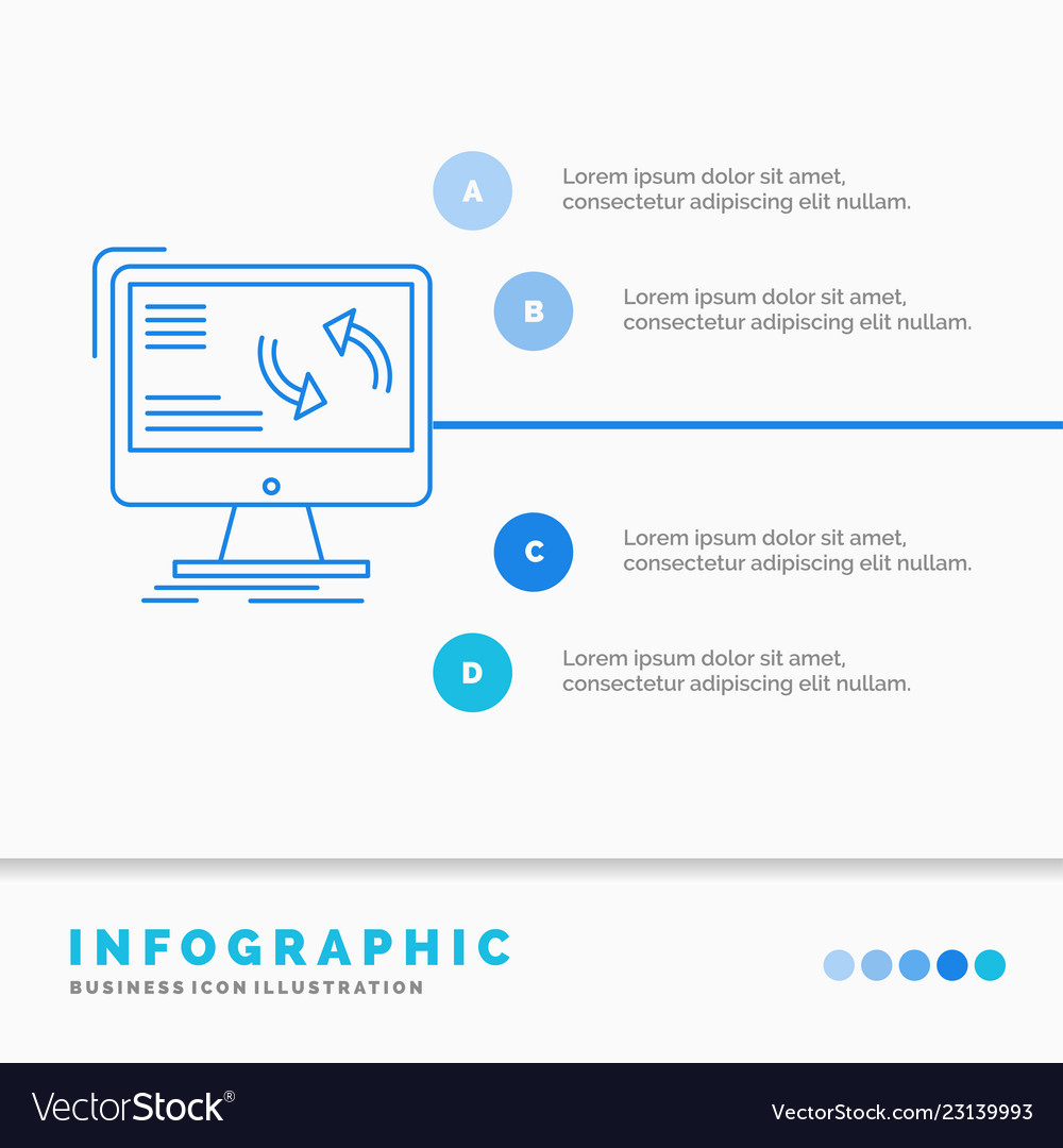 Synchronisieren von Informationsdaten-Computern vector image Synchronisieren von Informationsdaten-Computern