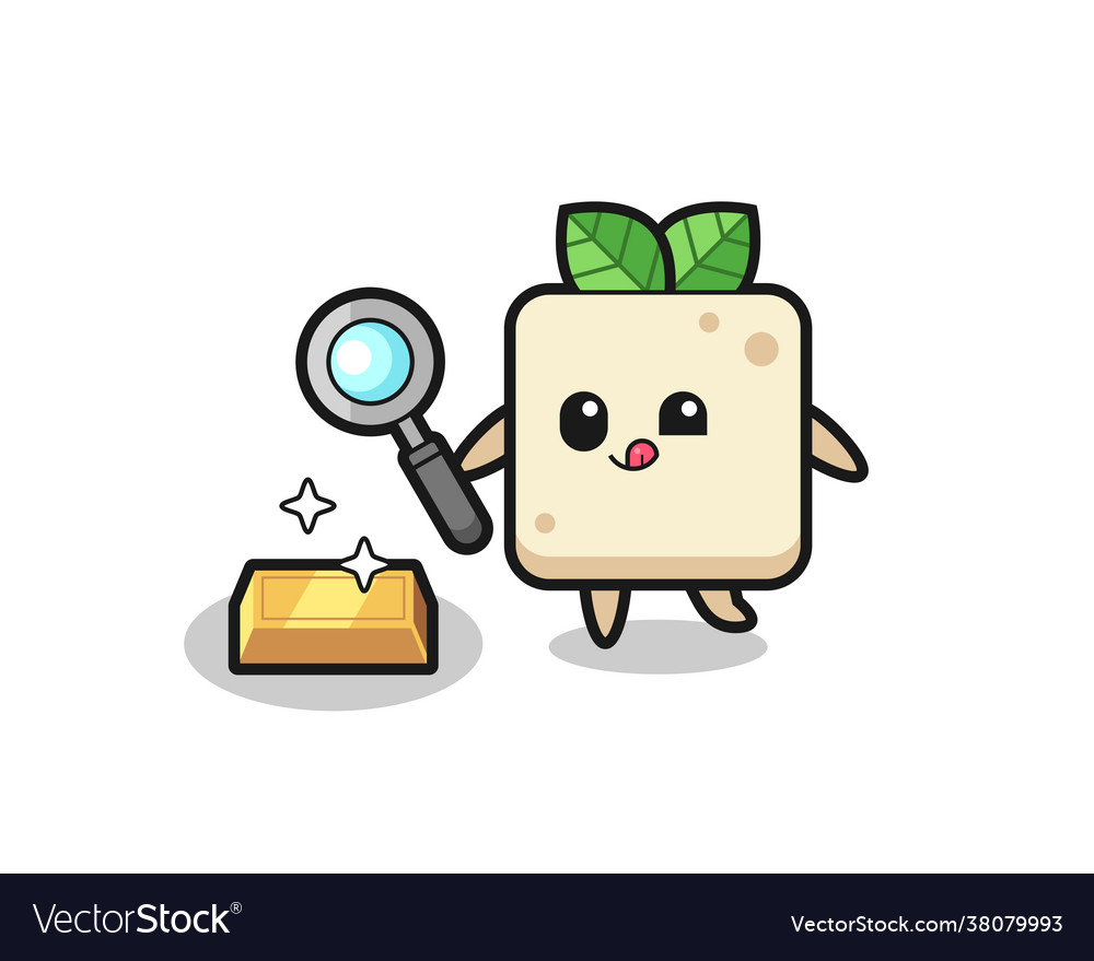 Tofu character is checking authenticity
