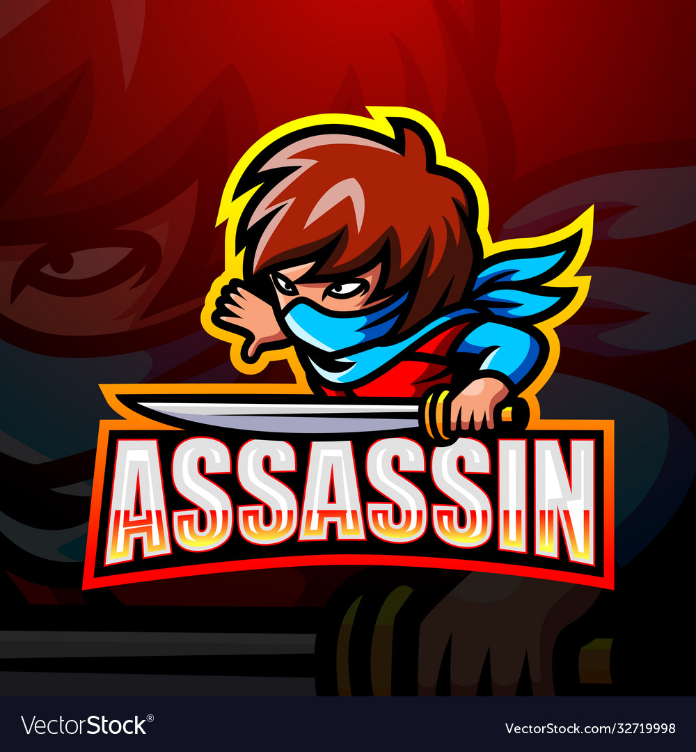 Assassin mascot esport logo design