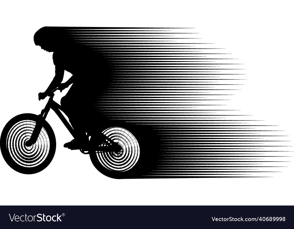 Cyclist Royalty Free Vector Image - VectorStock