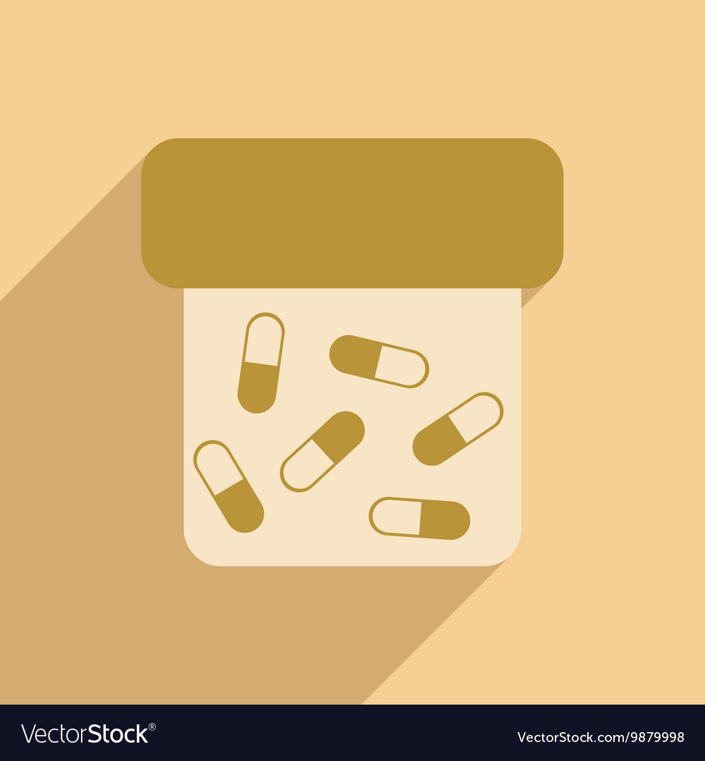 Flat with shadow icon and mobile application