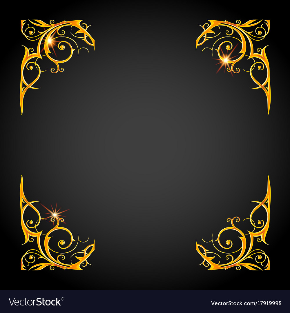 Golden Holiday Frame