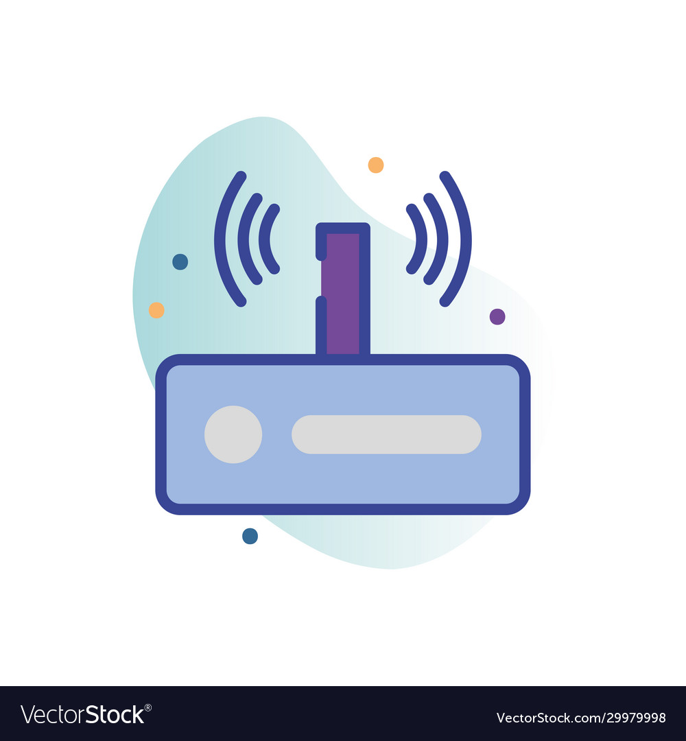 Isolated wifi machine line fill block style icon