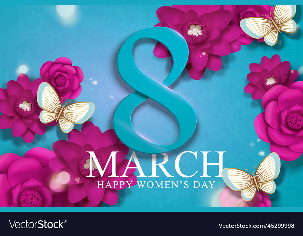 March 8 Womens Day Royalty Free Vector Image Vectorstock