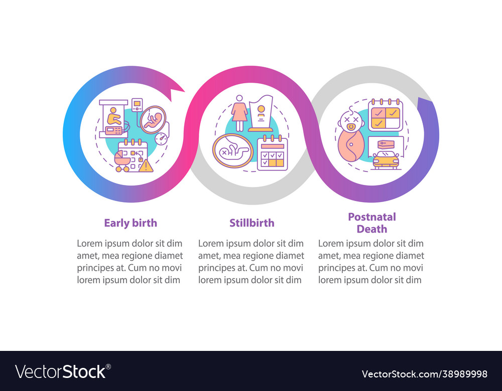 Maternity leave entitlement cases infographic vector image