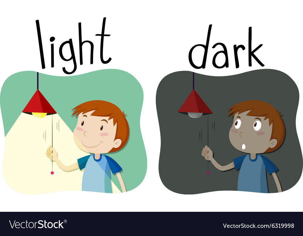 opposite-adjectives-light-and-dark-royalty-free-vector-image