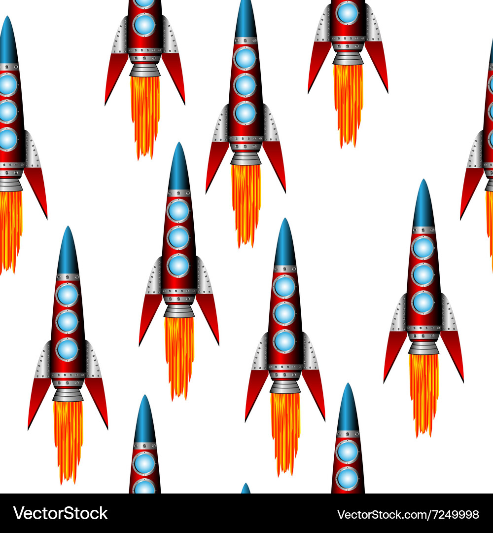 Starting red rocket Royalty Free Vector Image - VectorStock