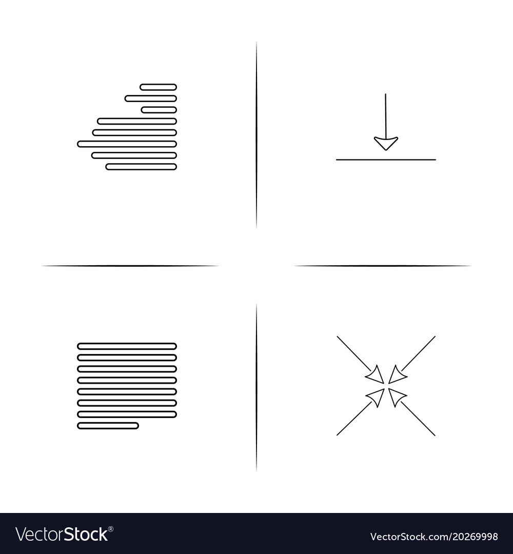Web linear simple icon setoutline icons