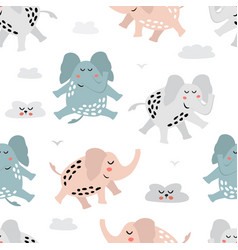 Cute baby elephant Royalty Free Vector Image - VectorStock