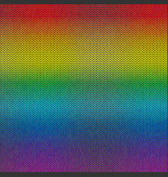 Knitted background rainbow Royalty Free Vector Image