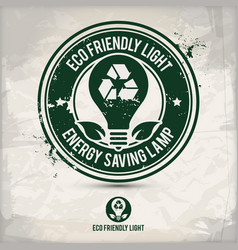 Alternative eco friendly mind stamp Royalty Free Vector