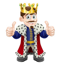 Cartoon King Royalty Free Vector Image - VectorStock