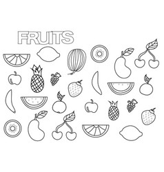 Hand drawn sewing buttons set coloring book page Vector Image