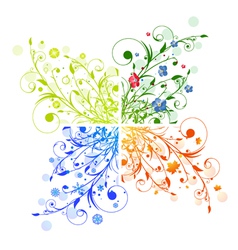 Seasons calendar Royalty Free Vector Image - VectorStock
