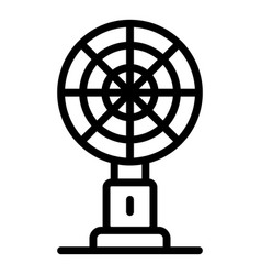 Electric table fan icon outline style Royalty Free Vector