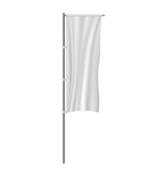 White table flag mockup realistic style Royalty Free Vector