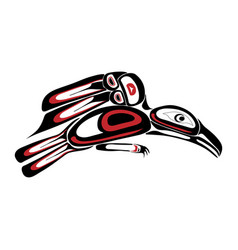 Haida Raven Tattoo Royalty Free Vector Image - Vectorstock