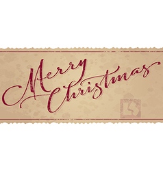 Merry christmas hand lettering set Royalty Free Vector Image