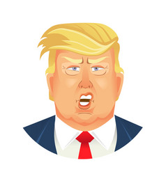 Donald trump emoticons Royalty Free Vector Image