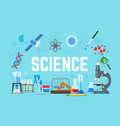 Hexagon science flat icon background Royalty Free Vector