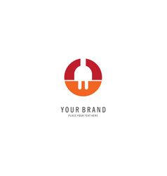 Uk electric plug icon logo Royalty Free Vector Image