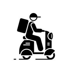 Delivery icons set collection black and white Vector Image