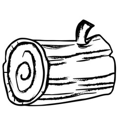 Wood log Royalty Free Vector Image - VectorStock