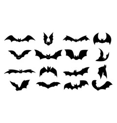 Silhouette of bat Royalty Free Vector Image - VectorStock