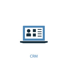 Scm concept 2 colored icon simple blue element Vector Image