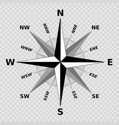 compass-white-on-black-background-royalty-free-vector-image