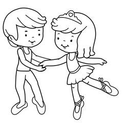 Outline Girl Boy Vector Images Over 19 000