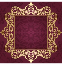 Gold frame Royalty Free Vector Image - VectorStock