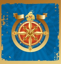 Vintage compass rose Royalty Free Vector Image