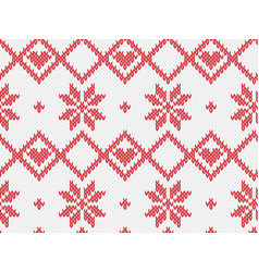 Winter holiday seamless knitted pattern Royalty Free Vector